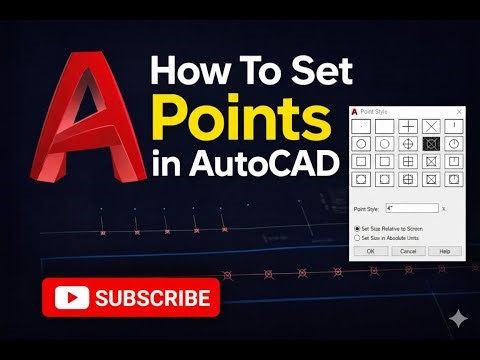 AutoCAD Points Tutorial 🚀 How to Use Point Command for Accurate Drawing