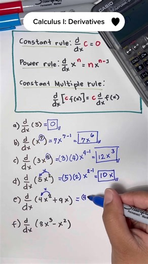 Basic Calculus📚 Derivatives #mathematics | Prof Math Wizard