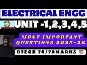 Basic Electrical Engineering Aktu Most Important Questions | Aktu Electrical Engineering 2025-26