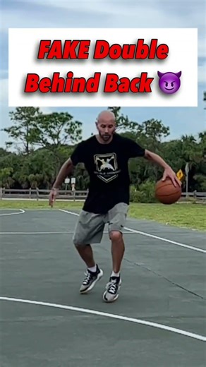 double behind the back tutorial 👈 #basketball