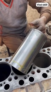 1.5M views · 7.6K reactions | Engine liner install | sleeve fitting #shortsfeed #automobile #truckrepair #mechanic #liner #shorts #shots #fbviral #viral #foryou #truck #mechanic #mechaniclife | Viral Skill Person | Facebook
