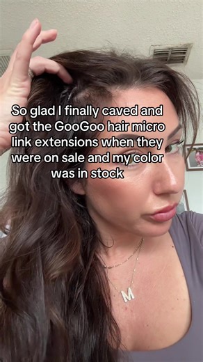 Achieve a Super Full Look with Dark Brown Microlink Extensions