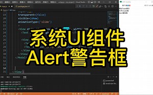 第九章.ReactNative Alert警告框系统UI组件代码实战
