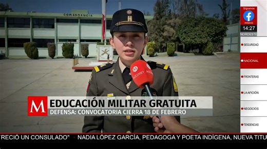 ▶️ La Secretaría de la Defensa Nacional amplió la convocatoria para que jóvenes egresados de bachillerato continúen sus estudios en el sistema educativo militar. 📺 #MILENIO16h con Ady Cabriales | Milenio Televisión