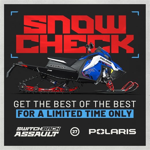 2027 Polaris Snow Check is LIVE! The beginning of the Polaris Snow Check reveal shows a teaser of the last 70 years of Polaris Snowmobiles. It's incredible!❤️ If you want to Snow Check and aren't sure how or need help, give us a call we would absolutely love to assist! 207-667-4688 If you didn't see the reveal then click the youtube link below, sit back, and enjoy! https://www.youtube.com/watch?v=3xIwgv5kKKU Snowcheck here: https://www.polaris.com/en-us/snowmobiles/snowcheck/ | Friend & Friend