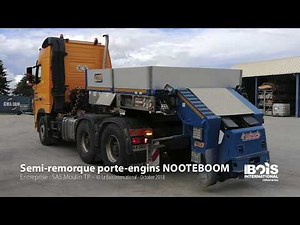Une semi-remorque Nooteboom modulable et optimisée pour tous types d’engins