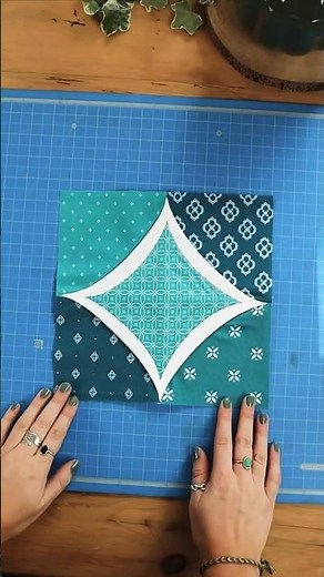 Sewing a Cathedral window quilt block 🪡 #quilting #usa #quilt