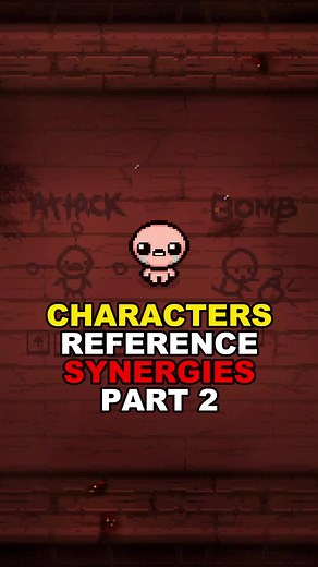 Characters Reference Synergies in The Binding of Isaac