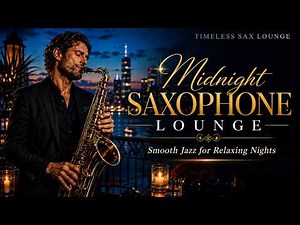 Midnight Saxophone Lounge 🎷 Soulful Smooth Jazz for Late Night Vibes, Moody Evenings & Relaxation