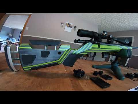 my new savage model 93r17 boyds at-one stock Zombie slayer green .17 HMR