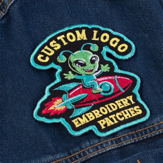 Custom Alien Rocket Logo Patch, Personalized Embroidered Space, Iron & Sew on Hook Loop Patch for Jacket Hat Backpack, Gifts Sci Fi Patches - Etsy