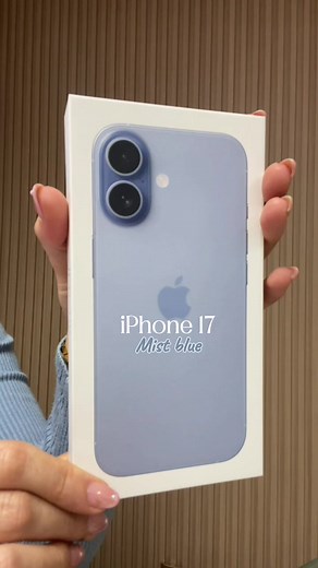 Unboxing the New iPhone 17 in Mist Blue Color