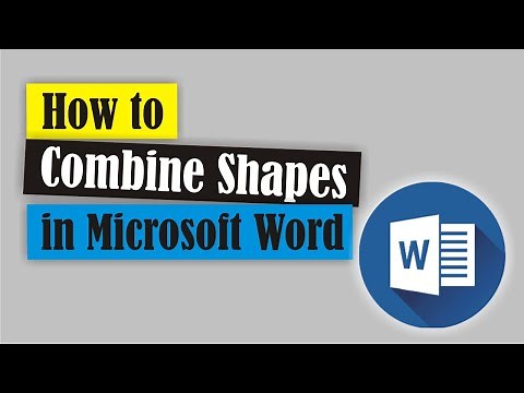 How to Combine Shapes in Microsoft Word #137