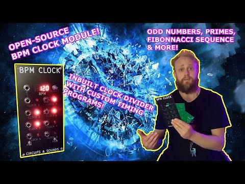 A Kosmo Format Arduino Based Open-Source BPM Clock/Clock Divider Module For The Modular Synthesiser