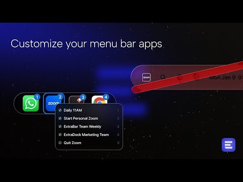 ExtraBar How-To: Customize Menu Bar Apps