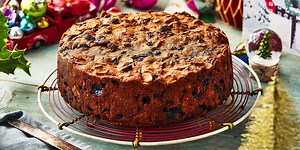 Bakewell-inspired cherry and almond Christmas cake recipe