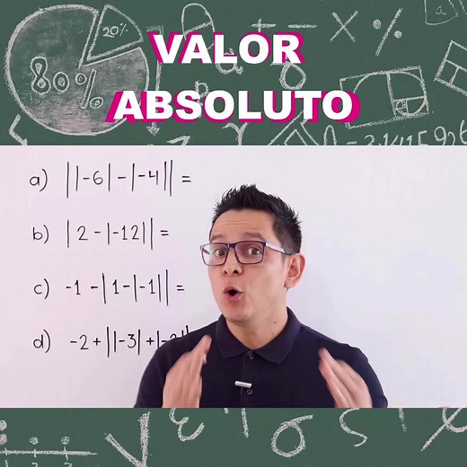 Valor absoluto. Qué es y cómo se calcula. Ejercicios de mediana dificultad. #mateyisus #aprendeentiktok #matematicas