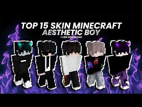 TOP 15 SKIN MINECRAFT BOY AESTHETIC | MCPE INDONESIA