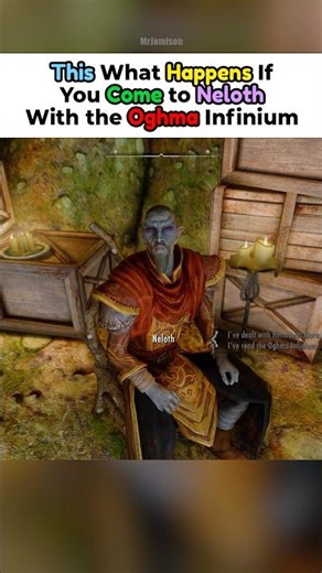This Is What Happens If You Come to Neloth With the Oghma Infinium - Skyrim