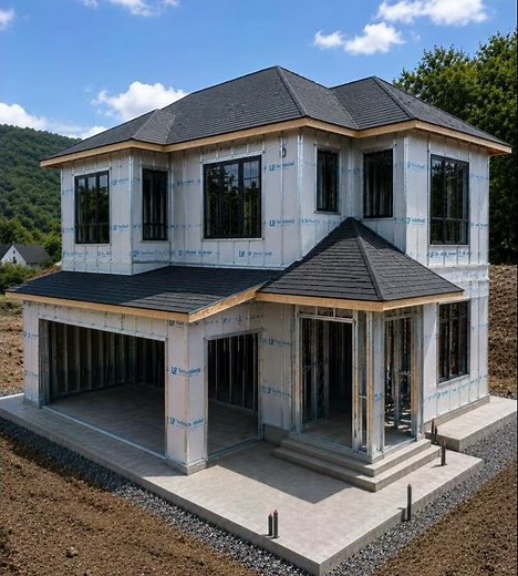 Metal structure house #lgs #architecture #lightgaugesteel