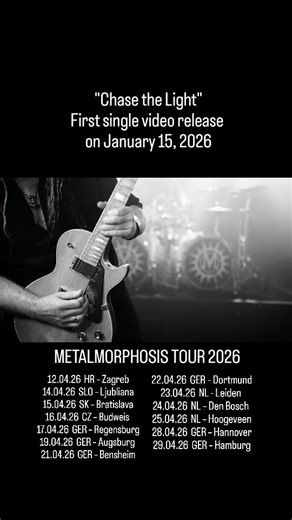 You've been waiting for this. So have we. The first single "Chase the Light" from the new Masterplan studio album “Metalmorphosis” drops on January 15, 2026. The full album will be released on May 22, 2026. Stay tuned. 🤘🔥 #masterplanband #Metalmorphosis #masterplanalbum #chasethelight | MasterPlan