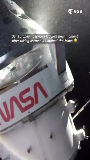 Our European Service Module’s final moment 🥹