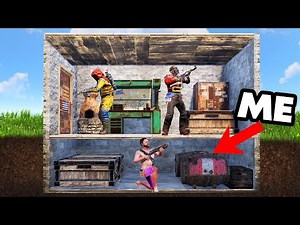 I Built a Secret Bunker Base in Vanilla Rust