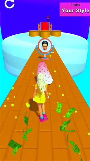 Build A Queen 👑✨ Fashion Run Challenge | Part 2 #buildaqueen #shorts #gaming