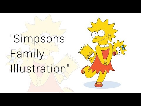 "Drawing The Simpsons Family in Adobe Illustrator | Step by Step Tutorial"