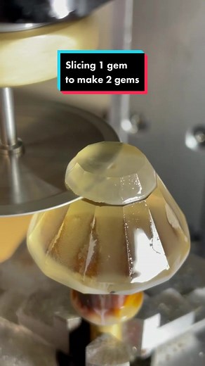 #citrine #lapidary #lapidaryart #lapidaryartist #gemstone #gemstones #gemlover #minerals #machining #machinist #machinistlife #slicing #cutting