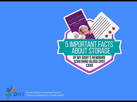 Important Facts about My Baby's Newborn Screening Blood Spot Storage