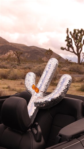 abstruse on Instagram: "And I’m pulling up with the top down 🕶️ > > > > > #discoballart #discoballdecor #immersiveart #artinstallation #statementart"