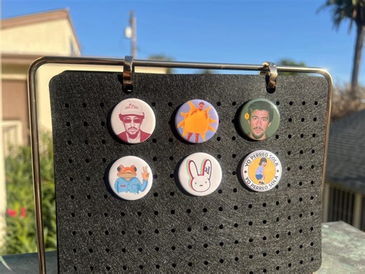 Bad Bunny Pinback Buttons, Reggaeton Merch, 1.25in Pins - Etsy