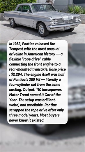 This Was Pontiac's Cheapest Car in 1962 — and the Tempest Compact #shorts #automobile #cars