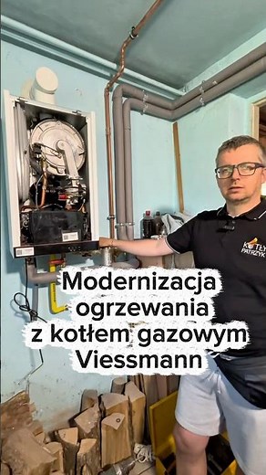 Modernizacja ogrzewania z kotłem gazowym Viessmann