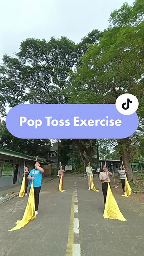 Color Guard Pop Toss Exercises Showcase
