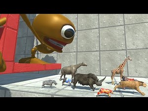 Can All Animals Escape the Giant Brut Tapes? Corridor Chase Challenge | ARBS