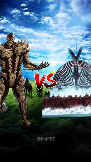 Armored Titan Vs Eren Yeager #anime #aot