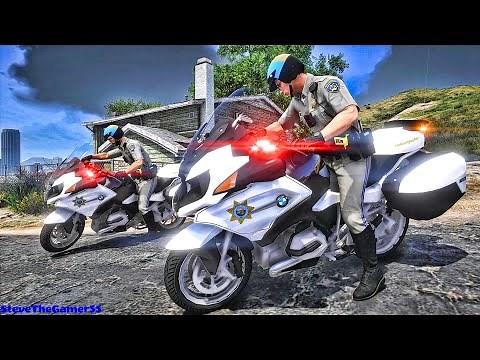 Playing GTA 5 As A POLICE OFFICER Highway Patrol| CHIPS+|| GTA 5 Lspdfr Mod| 4K