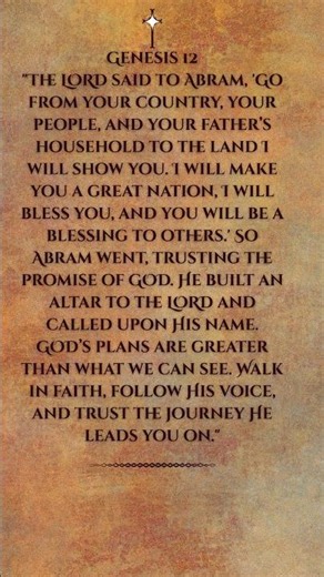 WHEN GOD CALLS, TAKE THE STEP 🔥📖 Genesis 12