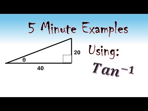 5 minute example Using Inverse Tangent to solve a right triangle