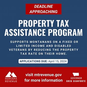 2K views · 28 reactions | We reformed the Property Tax Assistance Program last year to better support folks who need it most, like Montanans with low and fixed incomes and disabled veterans. I encourage any Montanan who needs assistance to apply by the April 15th deadline at https://mtrevenue.gov/publications/property-tax-assistance-program-application-form-ptap/. | Governor Greg Gianforte | Facebook