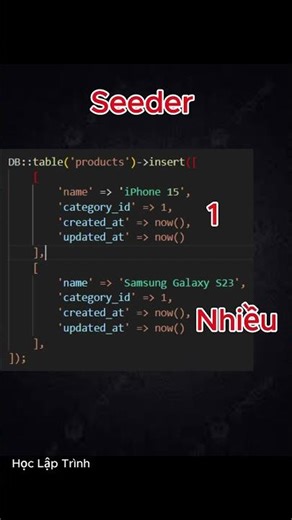 Làm chủ Laravel Migration & Seeder trong 1 phút! #shorts #laravel #migration #seeder