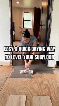 UNEVEN SUBFLOORS AND HOW I EASILY LEVELED THEM | FAST DRYING | DIY | FLOORING | HOME RENOVATION |