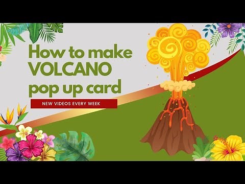 Pop Up Card- Volcano Pop up - Cricut - DIY