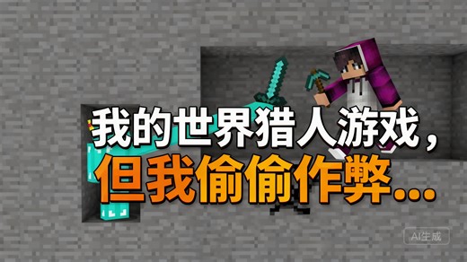 [中配]我的世界猎人游戏，但我偷偷作弊... - Skeppy