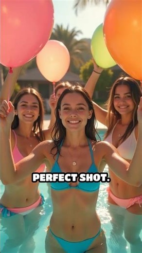 Epic Poolside Water Balloon Battle Begins!