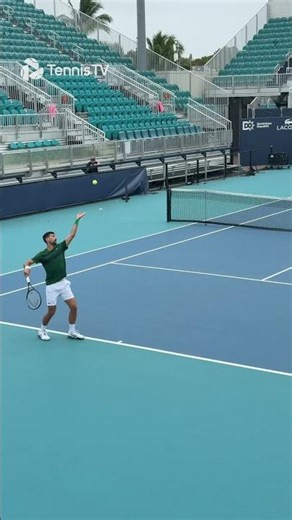 Djokovic Pre-Final Practice With Coach Murray in the Rain ☔️
