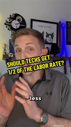 Should mechanics make 1/2 of the labor rate? Meaning shop charges $200 and pays the technician $100? Well…. Hear me out… Comment below what you think a mechanic should make! #mechanic #technician #dealershiplife #serviceadvisor