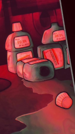 Horror Mouthwashing Game Fanart | Curly Mouthwash Digital Art